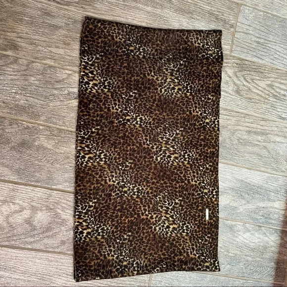 Michael Kors infinity scarf Animal print Soft Cozy Winter 16” X 27” - Picture 4 of 8